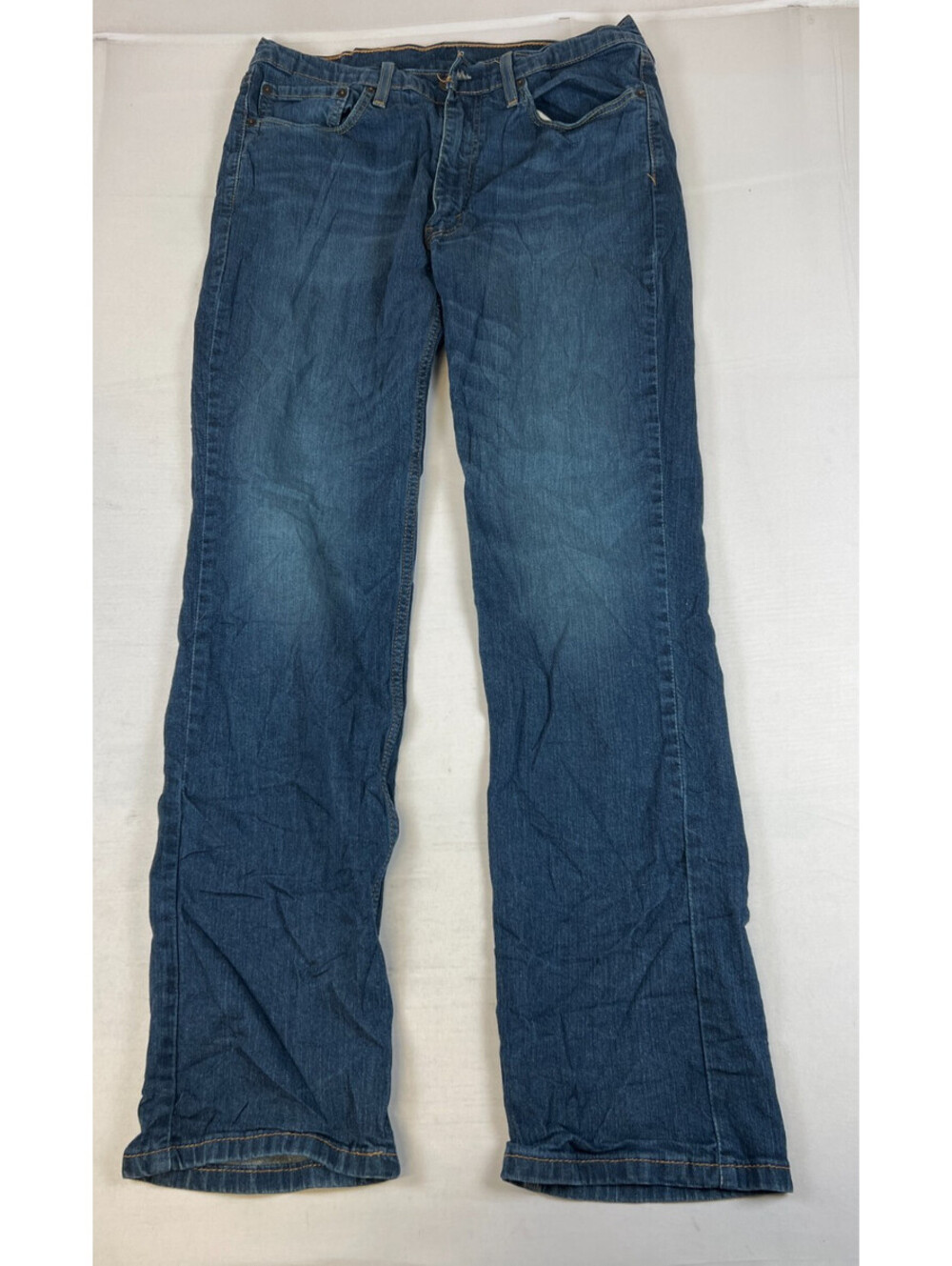 Levi Strauss & Co. Men 36x34 Blue 514 Straight Denim Jeans